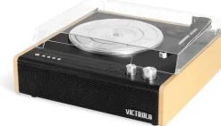 Victrola The Eastwood Hybrid Turntable - Speakers (Black/Brown)