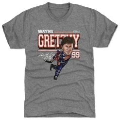 Wayne Gretzky Edmonton Cartoon WHT