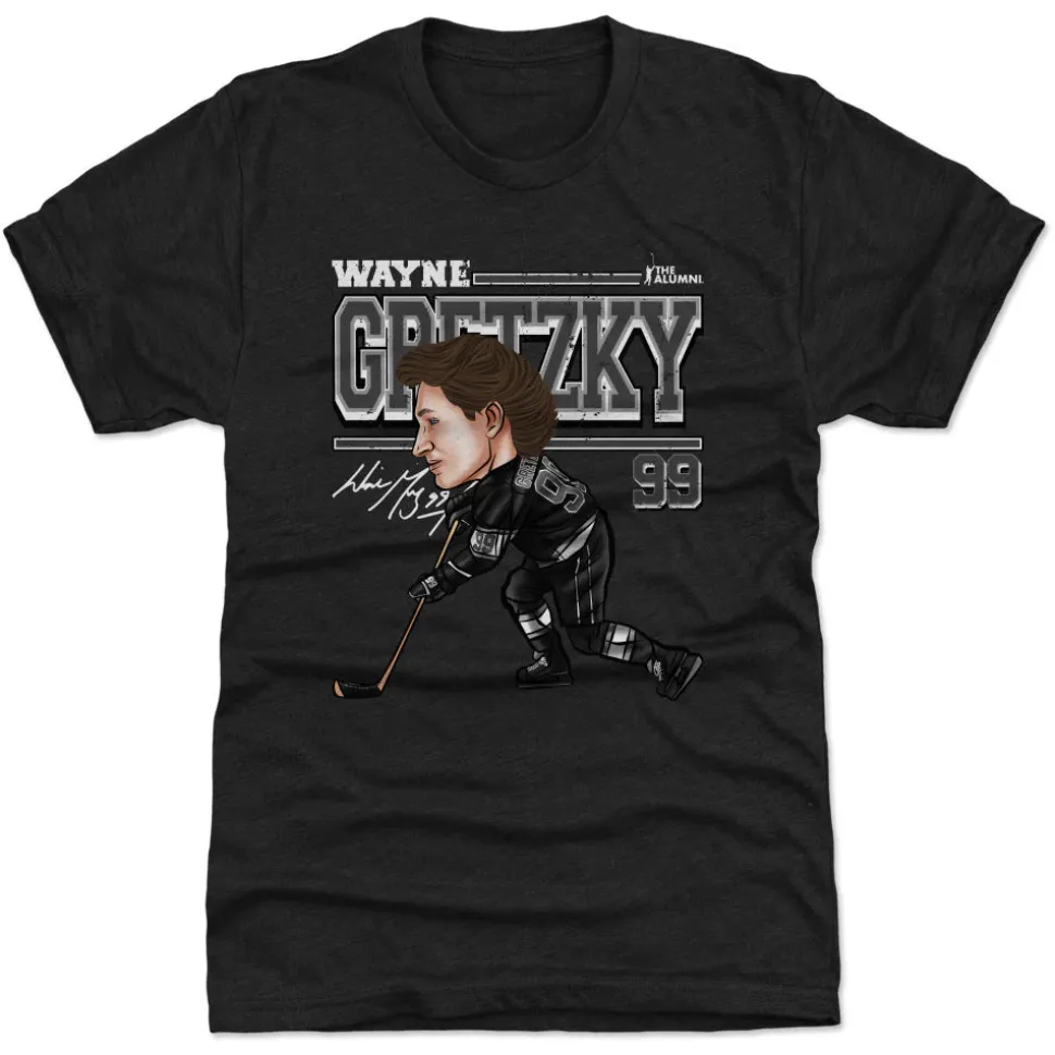 Wayne Gretzky Los Angeles Cartoon WHT