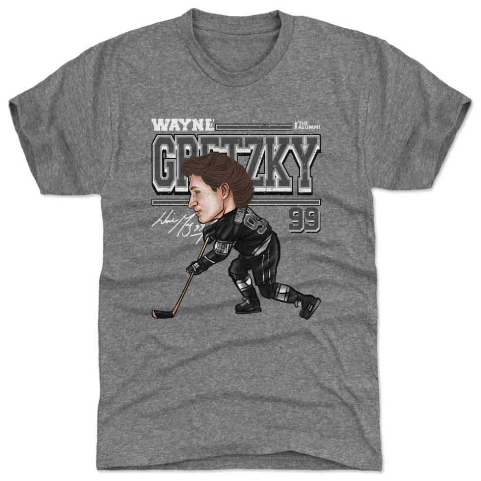 Wayne Gretzky Los Angeles Cartoon WHT