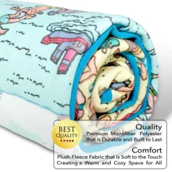 Where's Waldo On The Beach Lightweight Fleece Throw Blanket | 45 x 60 Inches