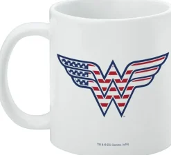Wonder Woman - American Flag Logo Mug